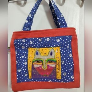 Laurel Burch small  Cat Hand Tote